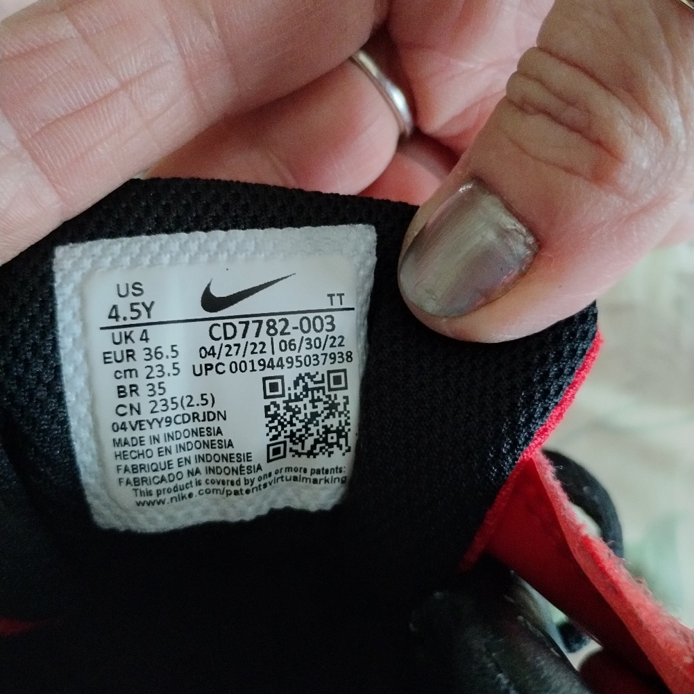 Nike Boys Shoes Red & Black